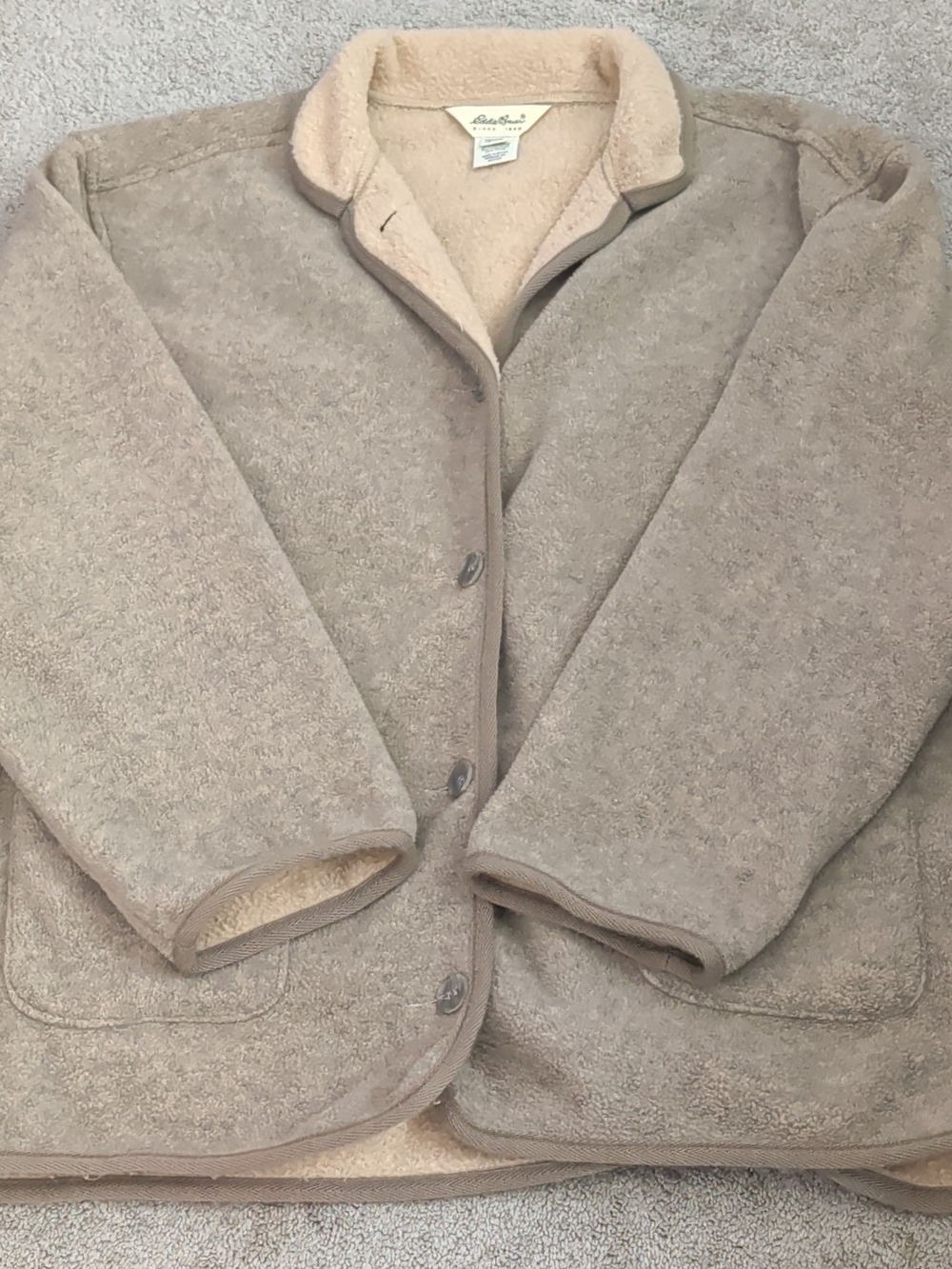 Vintage 1990s Eddie Bauer Polartec Women's XL Fleece Jacket Cozy